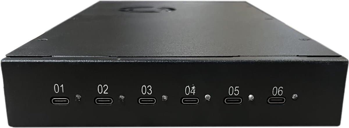 6 ports USB-C 65W oplaadhub