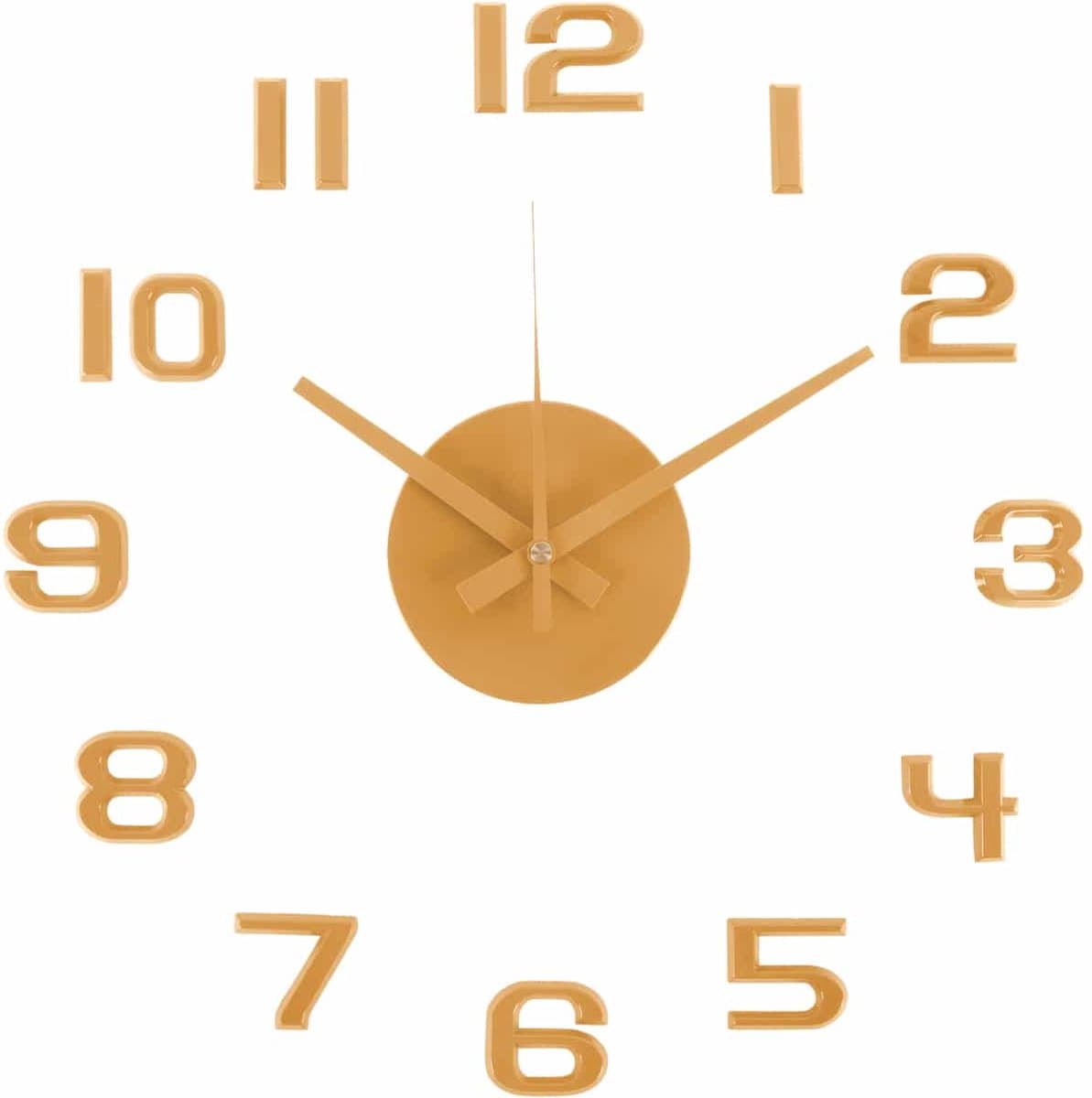 Karlsson Wandklok Diy Sunset Numbers - Geel - Ø35cm - Wandklok Scandinavisch