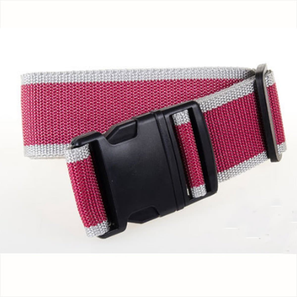Kofferriem, 2 stuks bagageriem, bagagestrap, verstelbare, kofferriemen met gesp, bagageriem, bagageriem,205cmX5cm-Reizen,Rood+Grijs