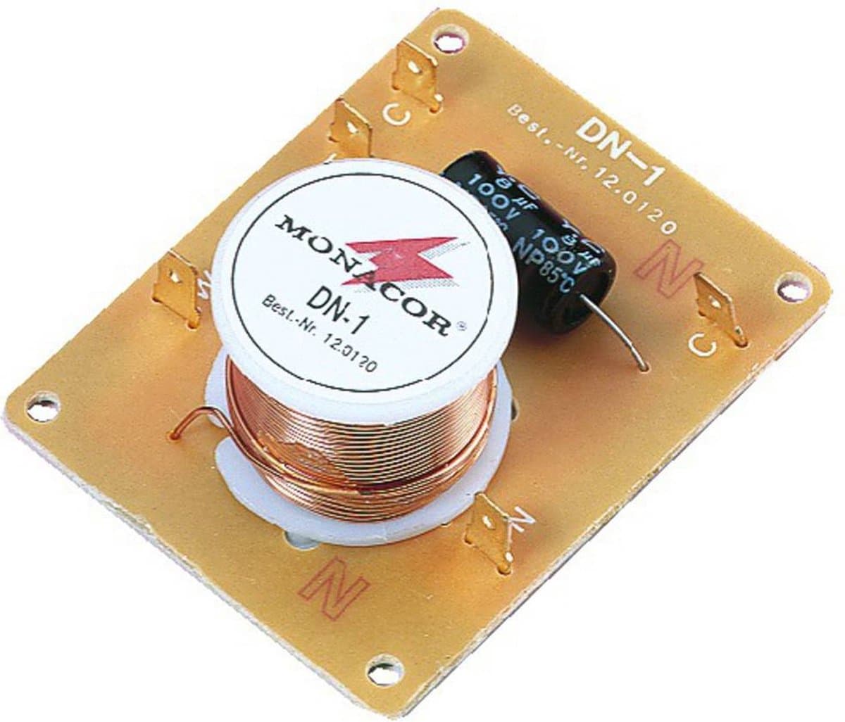 Monacor DN-1 2-weg frequentiescheidingsfilter 8 Ω