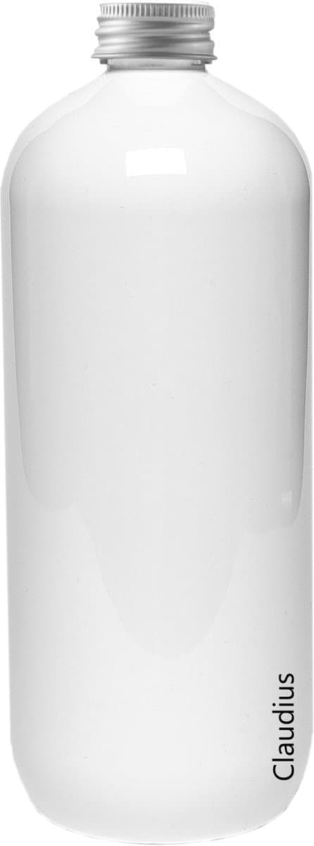 Lege Plastic Fles 1 liter PET wit - met aluminium dop - set van 10 stuks - Navulbaar - Leeg