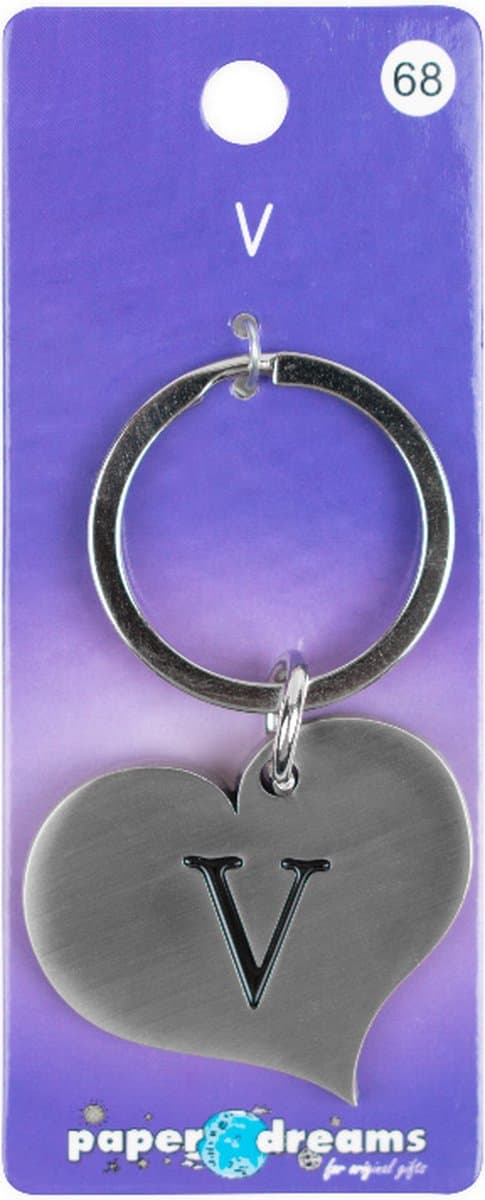 Hart sleutelhanger - V