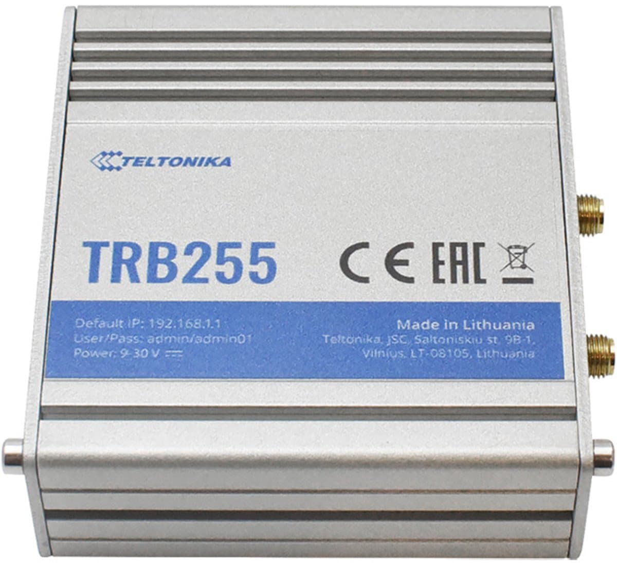 Teltonika TRB255 - Gateway - 100Mb LAN, RS-232, RS-485 - LTE - 4G - Gleichstrom (TRB255000000)