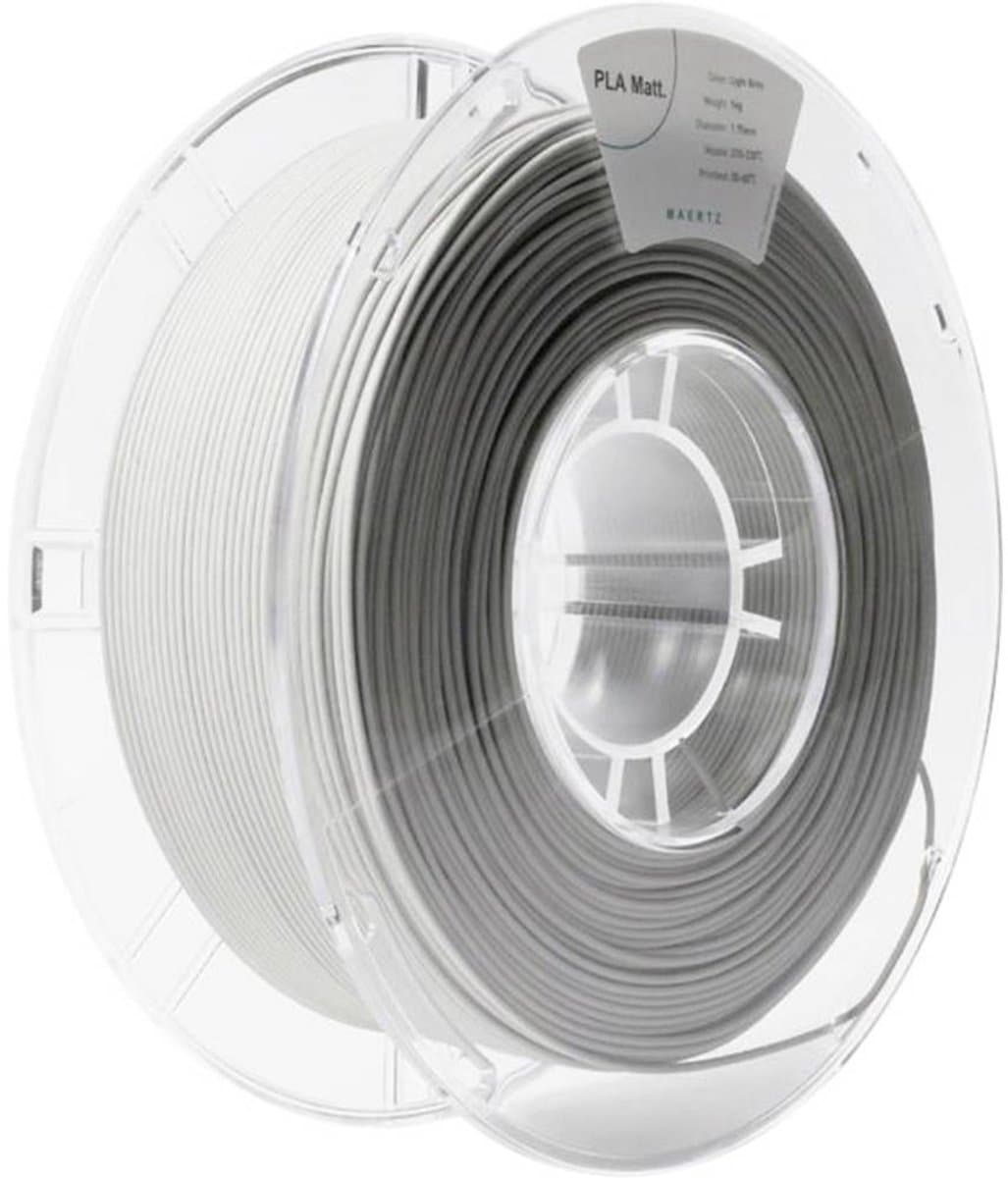 Maertz PMMA-1012-002 PMMA-1012-002 Filament PLA mat Mat 1.75 mm 1000 g Lichtgrijs 1 stuk(s)