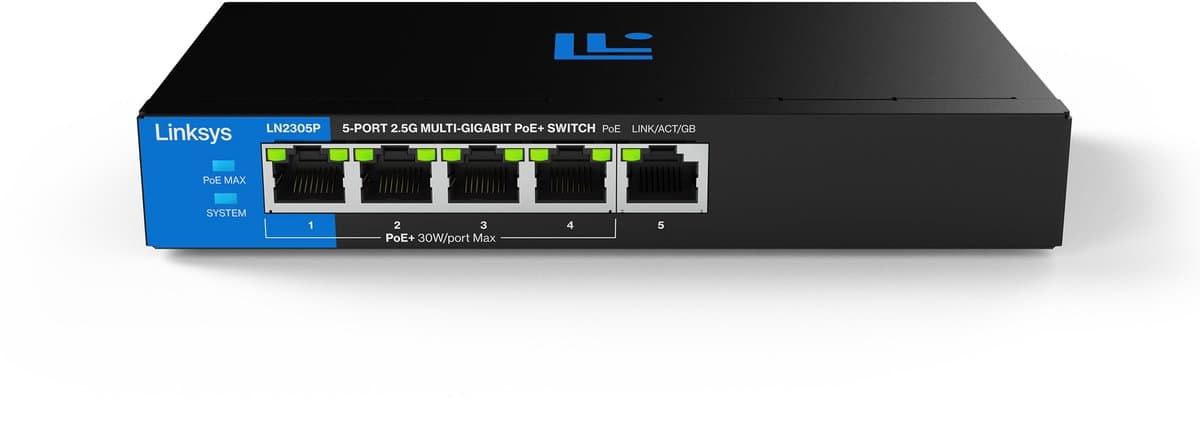 Linksys Switch PoE 2,5Gb Unmanaged 5-poorts