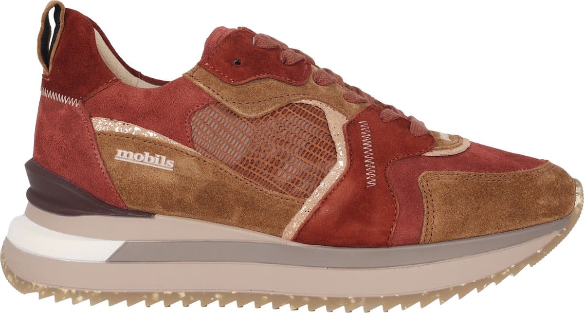 Mephisto Mobils Janel - dames sneaker - Bruin - maat 39 (EU) 6 (UK)