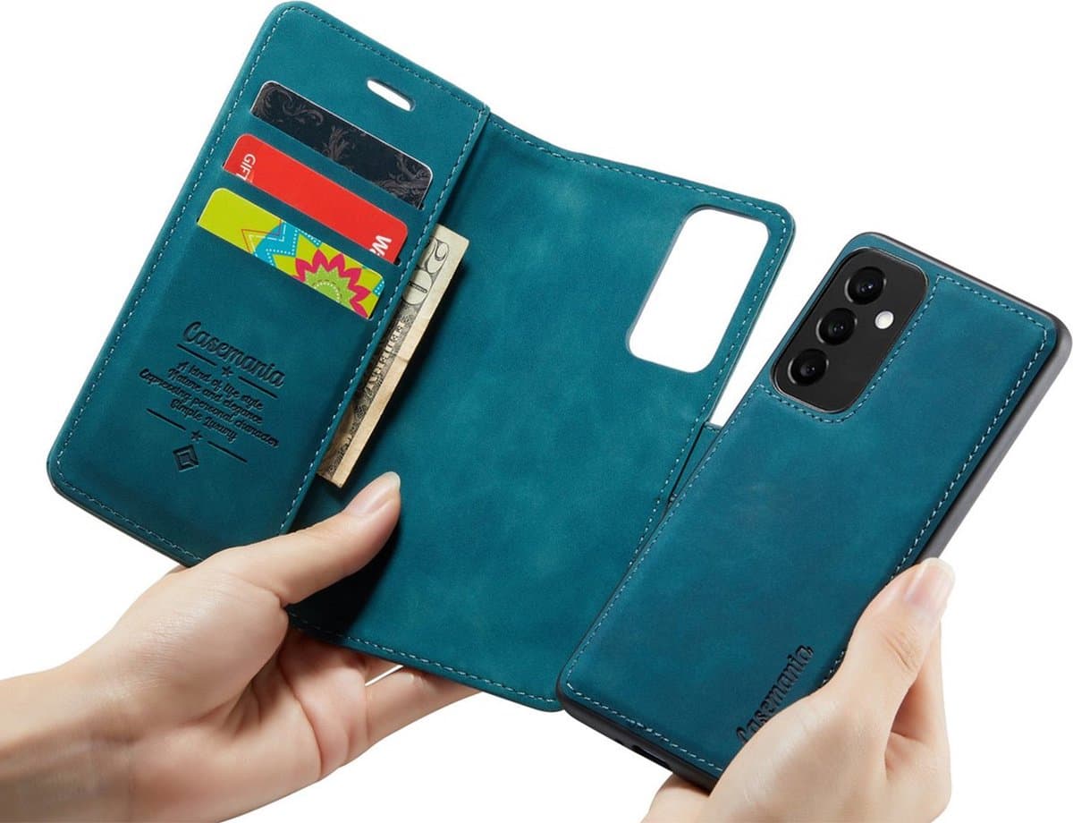 CaseBoutique Bookcase hoesje geschikt voor Samsung Galaxy A16 - Effen Groen - Kunstleer - 2-in-1 Magnetisch Uitneembaar Design