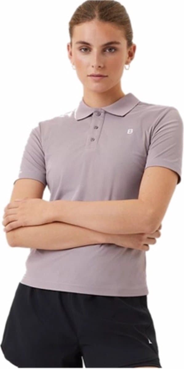 Tennisshirt Björn Borg Women Ace Polo Purple Dove-L