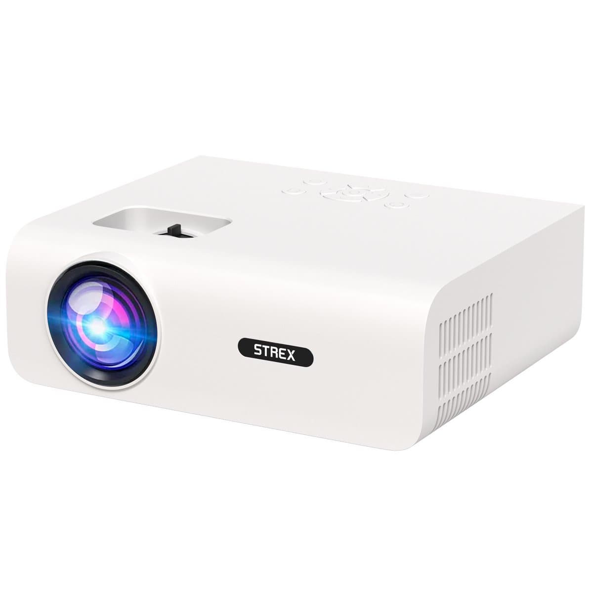 Strex Beamer - 1080P Full HD - 15000 Lumen - Draadloos Streamen - WiFi - Bluetooth - Mini Beamer - Projector
