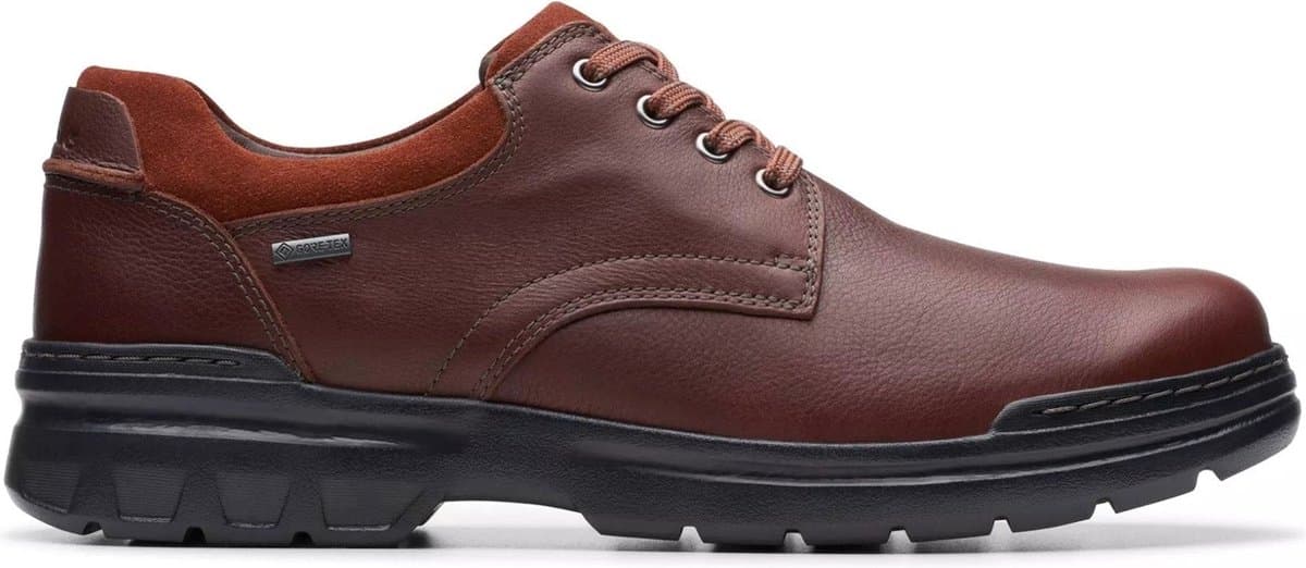 Clarks Rockie WalkGTX - heren veterschoen - Bruin - maat 40 (EU) 6.5 (UK)