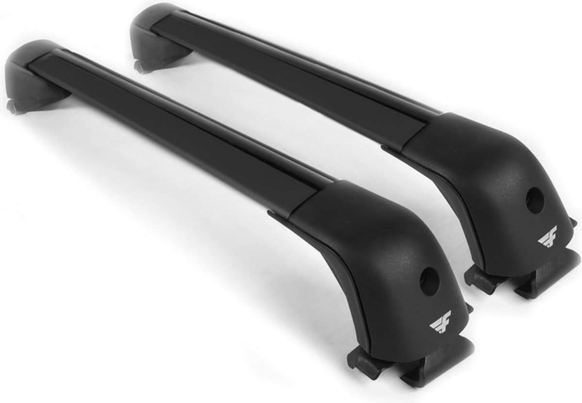 Dakdragers geschikt voor Ford Ka Active vanaf 2018 open dakrailing - Aluminium - Hoog laadvermogen 100kg - Wingbar Zwart - Merk Farad