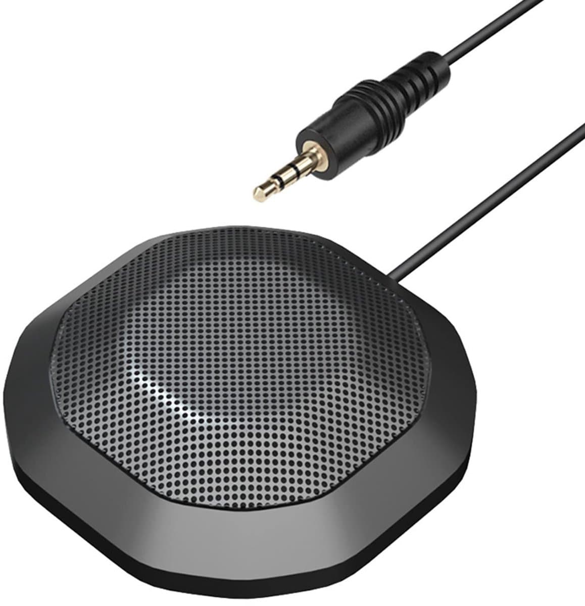 Dailygoods - Omnidirectionele Desktopmicrofoon met 3,5 mm Aansluiting voor Laptop en PC