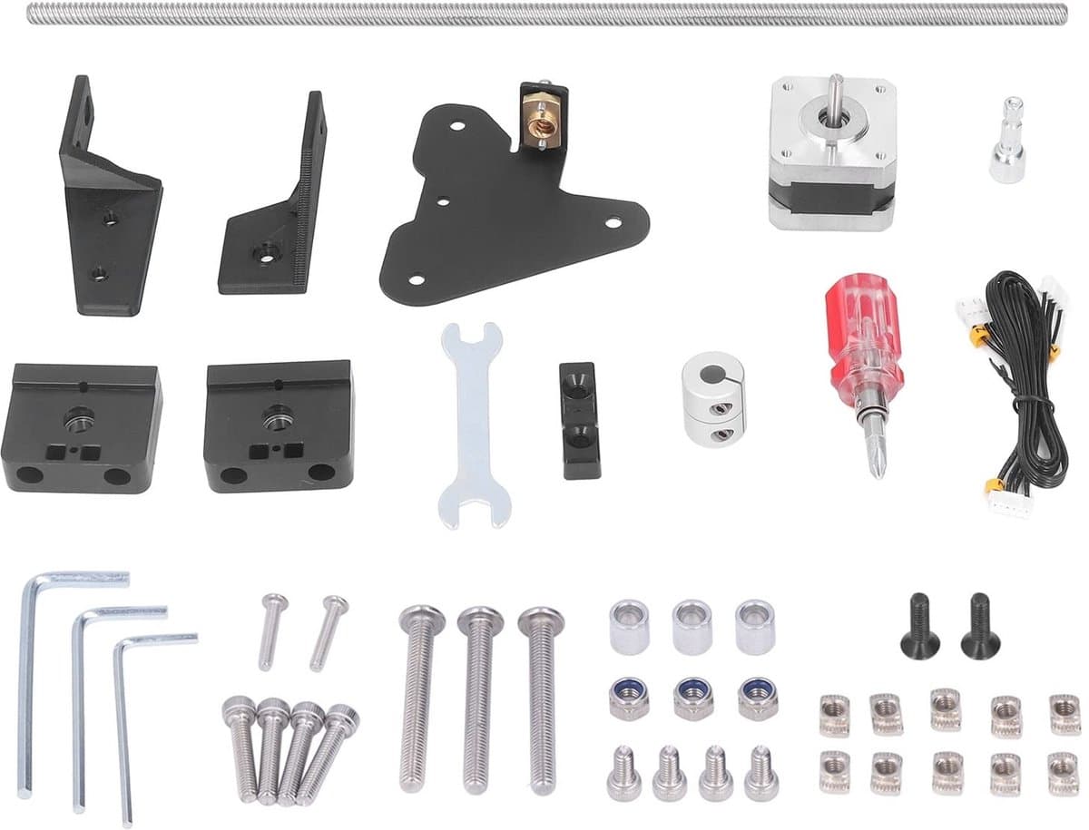 JHUBERS- Z-as Upgrade Kit - 3D Printer Upgrade - Schroef Stappenmotor - Schroefmodule Kit - Compatibel met Ender 3/Pro/V2 - Eenvoudige installatie