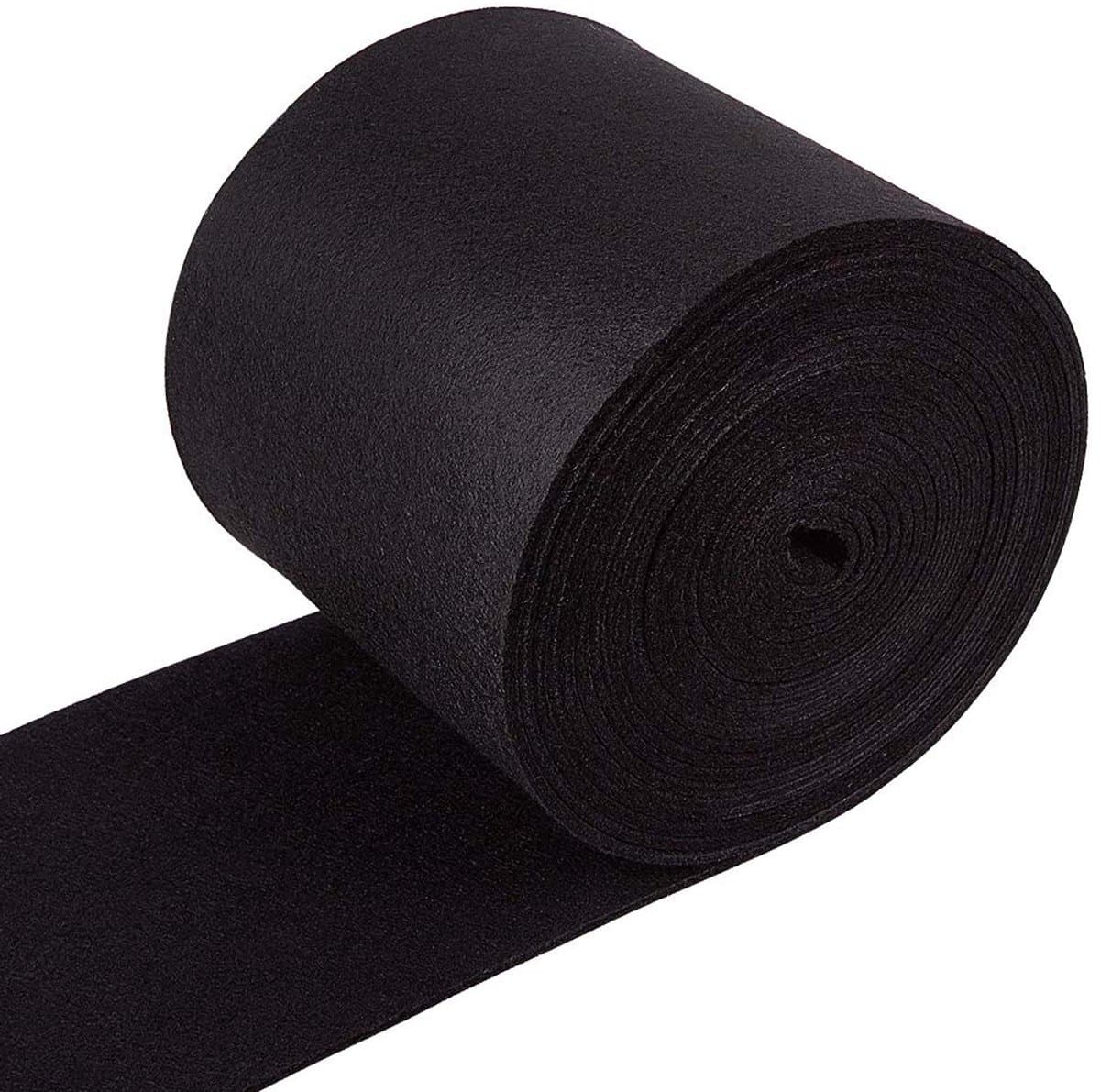 Dailygoods- Polyestervilt 6 m x 14 cm - 3 mm dik - Vliesstof - Zacht - Slijtvast - Voor naaien/knutselen/decoreren - Vilt