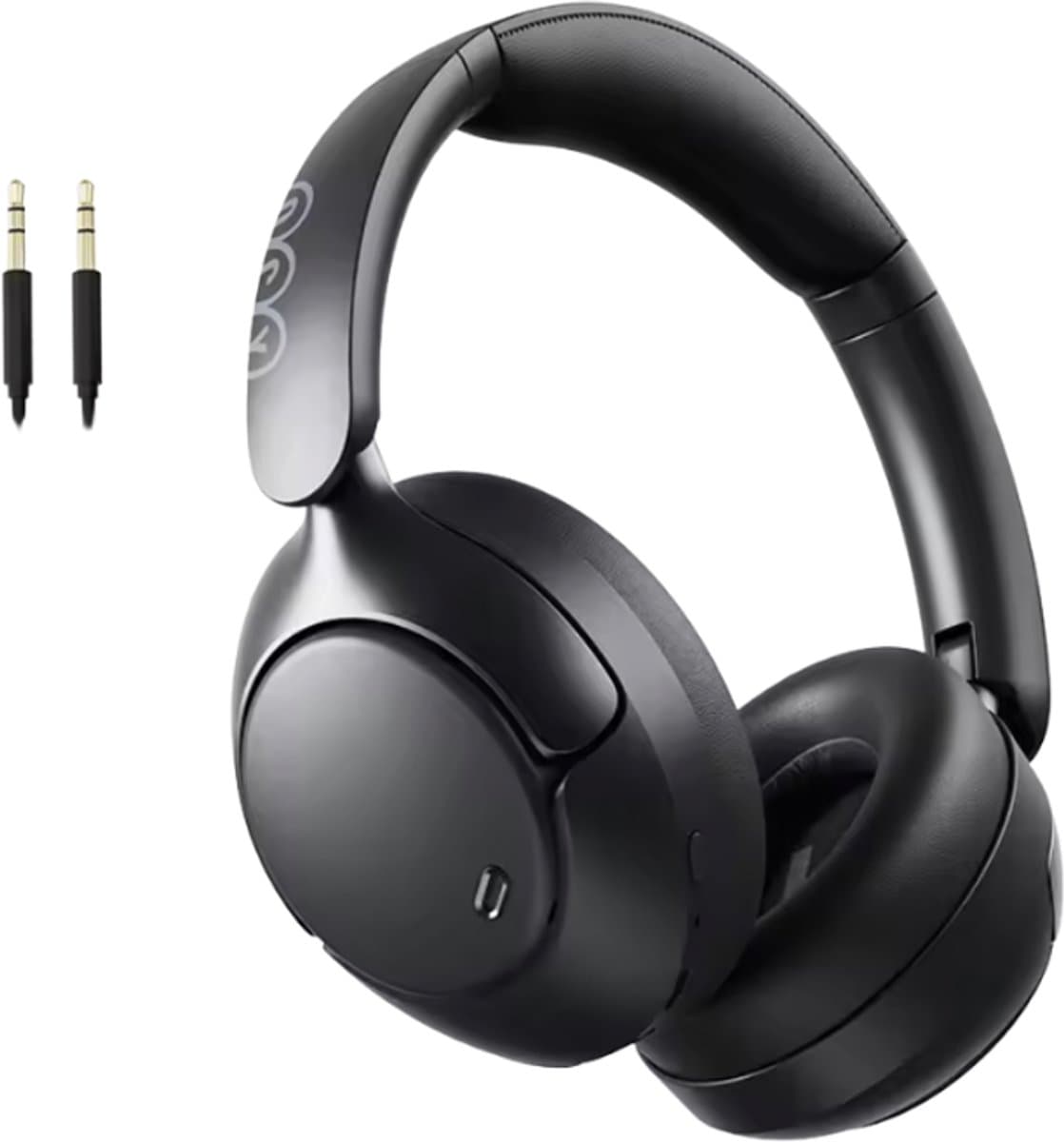 NordHaus Draadloze Koptelefoon - ANC Over-Ear Headset - Hi-Res Audio met LDAC - Bluetooth 5.4 - 55 Uur Batterijduur Zwart