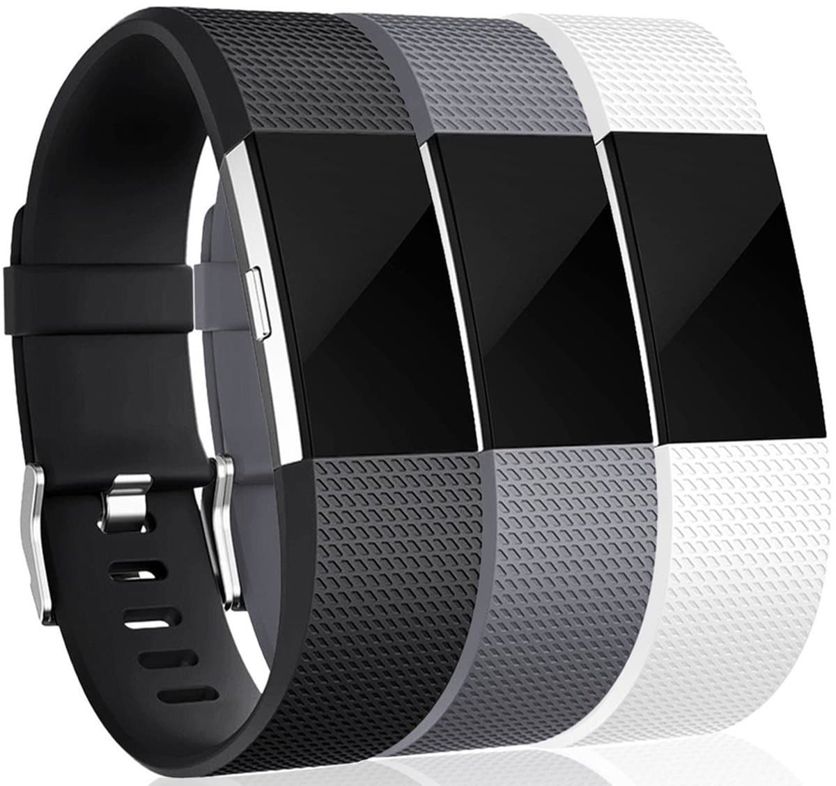 Fitbit Charge 2 armband siliconen 3-pack (S)