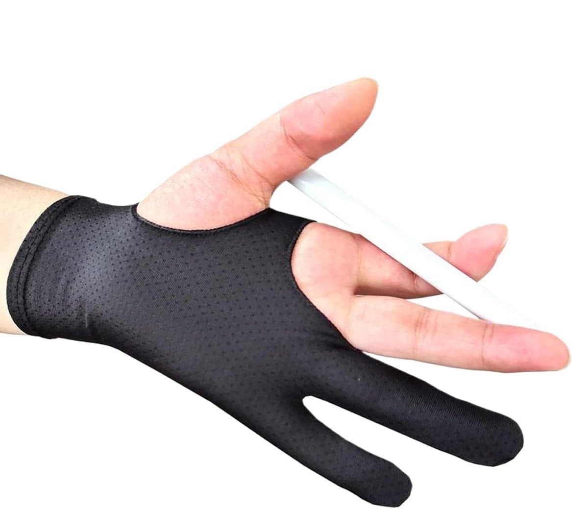 Tekenhandschoen Twee Vingers - Tekentablet Handschoen - Digitaal Schilderen - Wrijvingsverminderend Ontwerp - Unisex - A