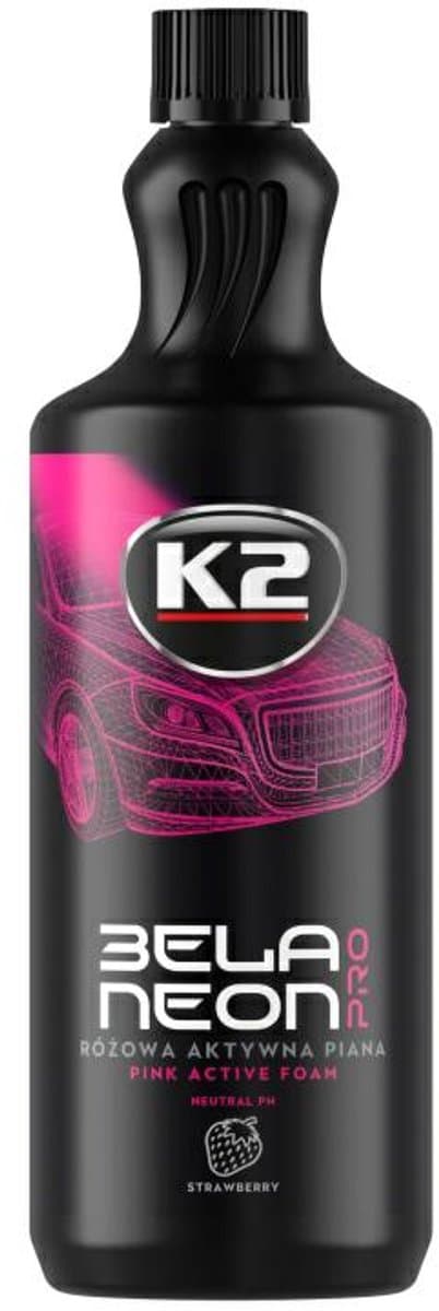 K2 PRO Serie - Roze Actieve Schuim - 1L - Aardbeiengeur - pH Neutraal
