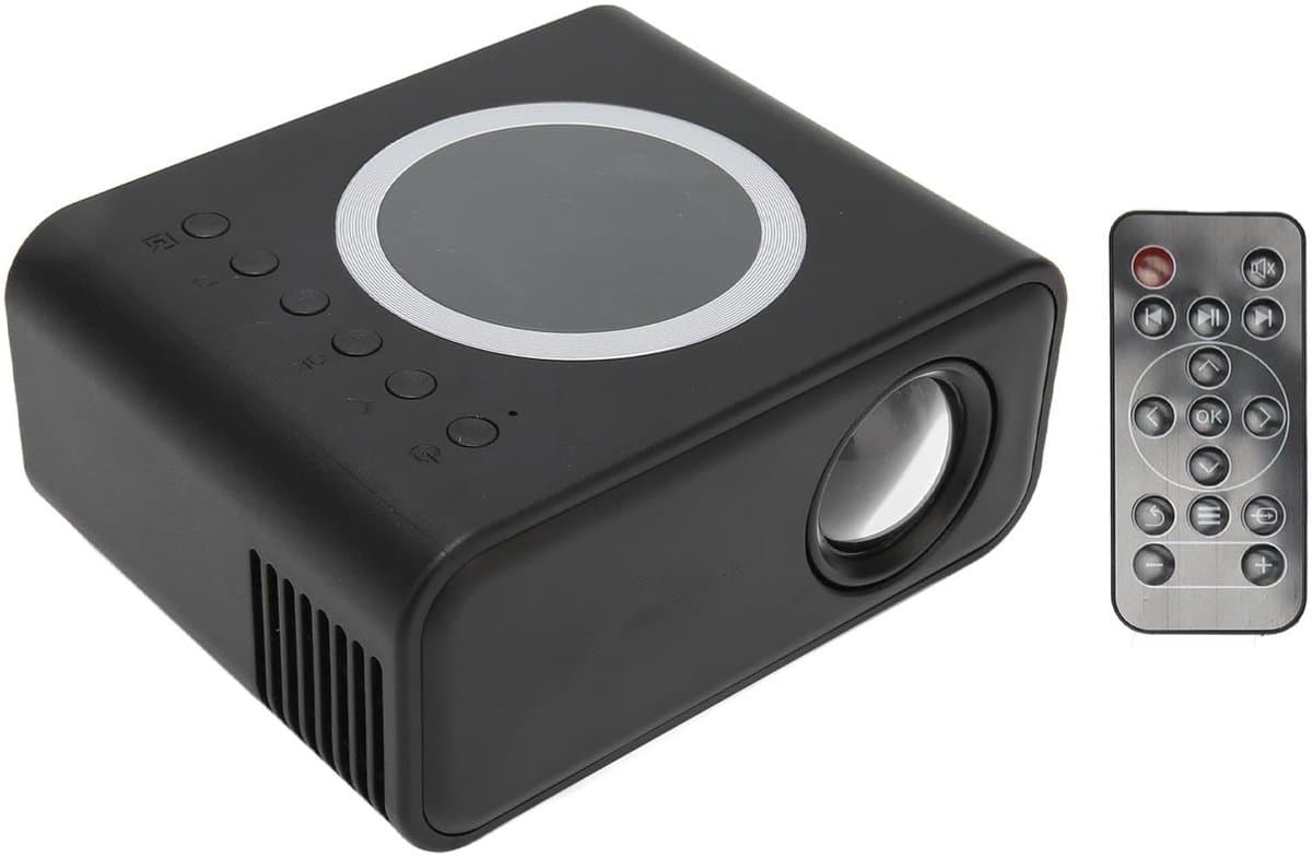 Allecto - Miniprojector - Draagbare Projector - Full HD Thuisbioscoop - Zwart - Films Projecteren - Geschikt voor Telefoons en Tablets - Compact Model