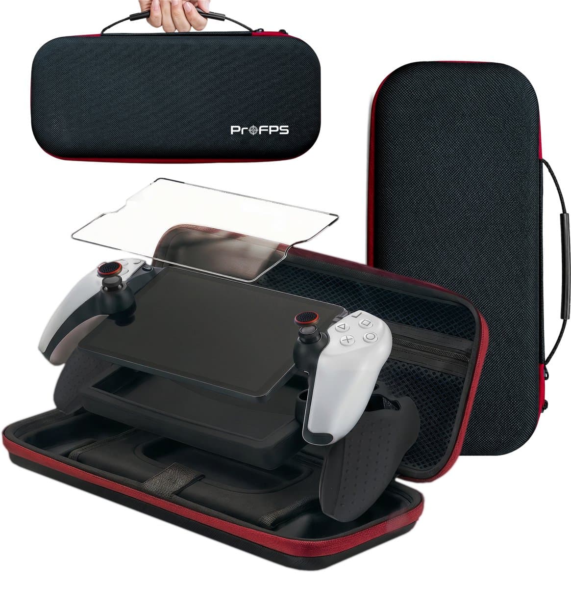 ProFPS Accessoireset voor PS5 PlayStation Portal – Case, Cover, Grips & Screenprotector