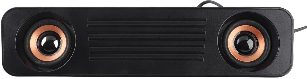 Dailygoody - Computerluidsprekers - Bedrade USB-luidsprekers - 360 ° Stereogeluid - Compact formaat - Perfect voor pc en laptop - Desk-luidspreker