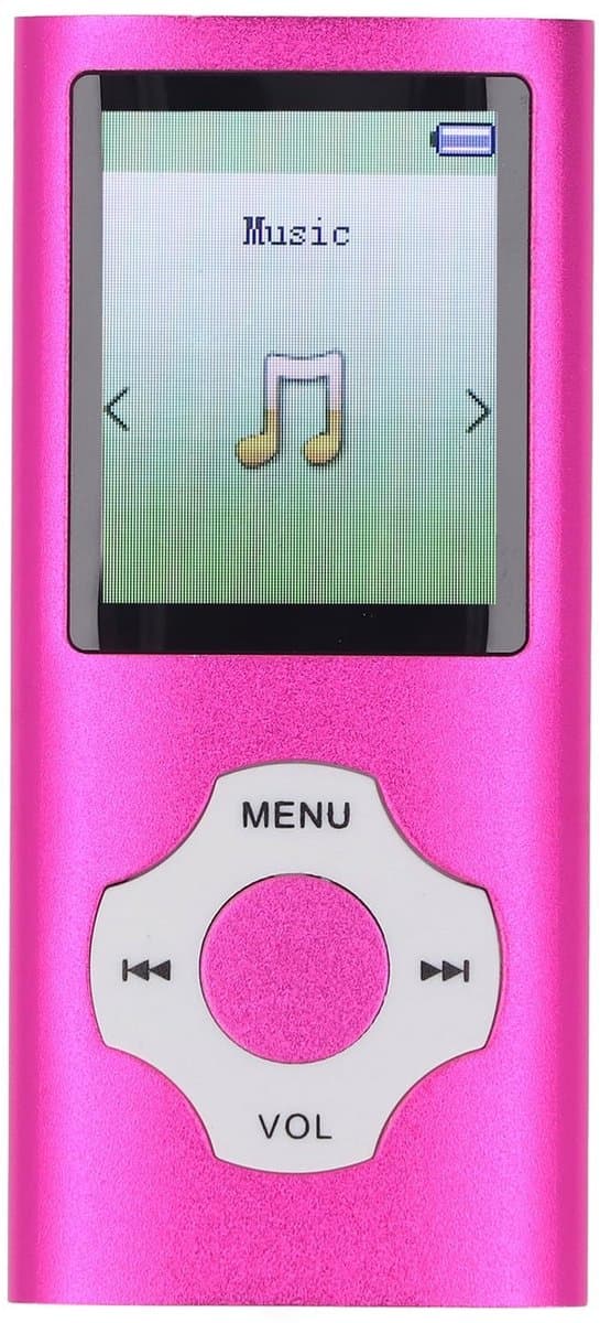Dailygoody - Bluetooth MP3-speler - Draagbare Muziekspeler - Ruisonderdrukking - Ultraslank Formaat - 64 GB Geheugenkaart - Geschikt voor Kinderen en ...