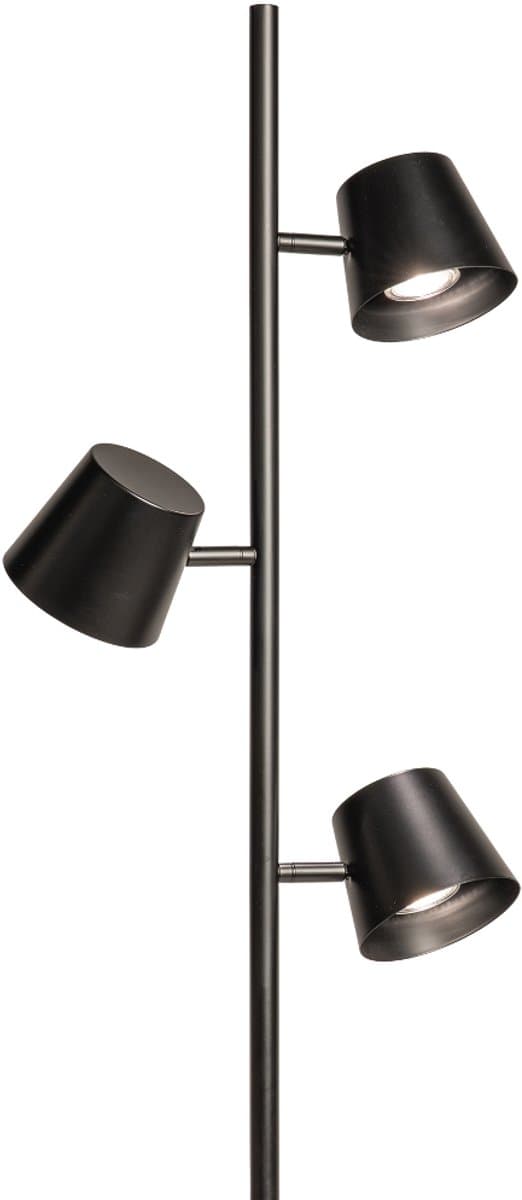 Lumidora Vloerlamp 75746 - SYDNEY - 3 Lichts - GU10 - Zwart - Metaal