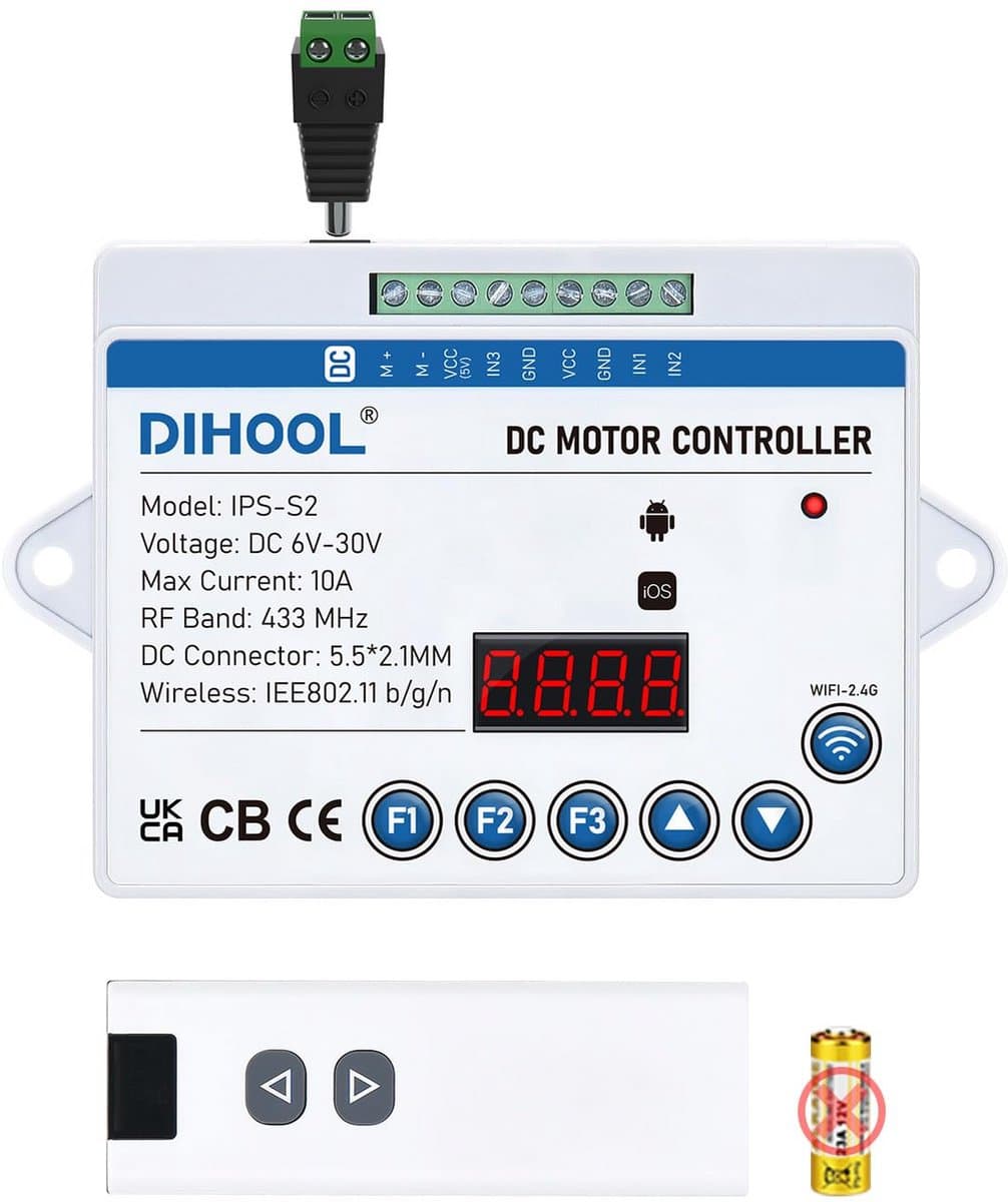 DC Motor Controller voor Lineaire Aandrijvingen 6V-30V Slimme Schakelaar
