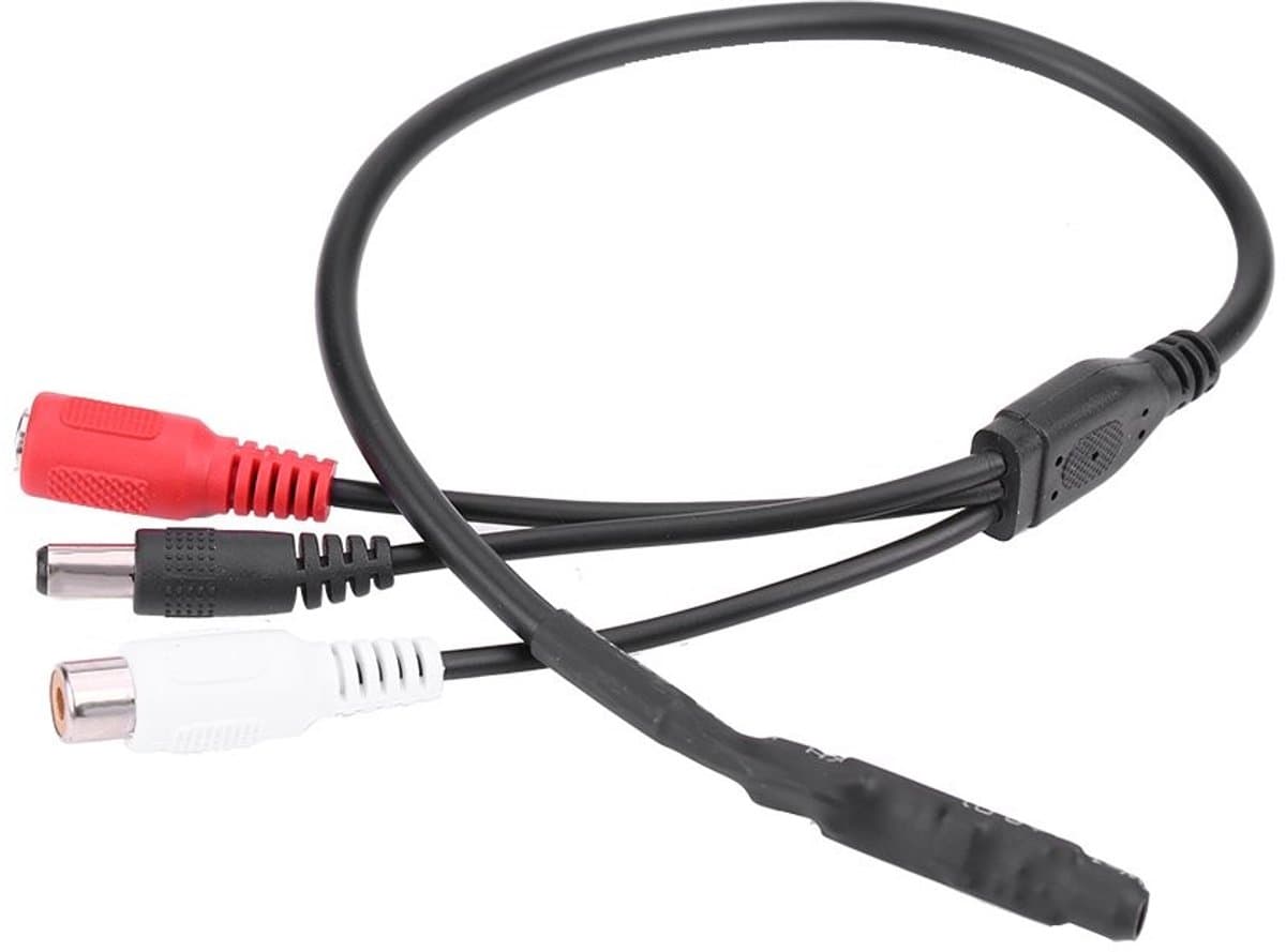 Shopcentral - Audio Pickup Mini Microfoon - Hoge gevoeligheid - Bewakingscamera's - Zwart - Voor TV - Bewakingsbereik 10-50 m² - Geschikt voor ...