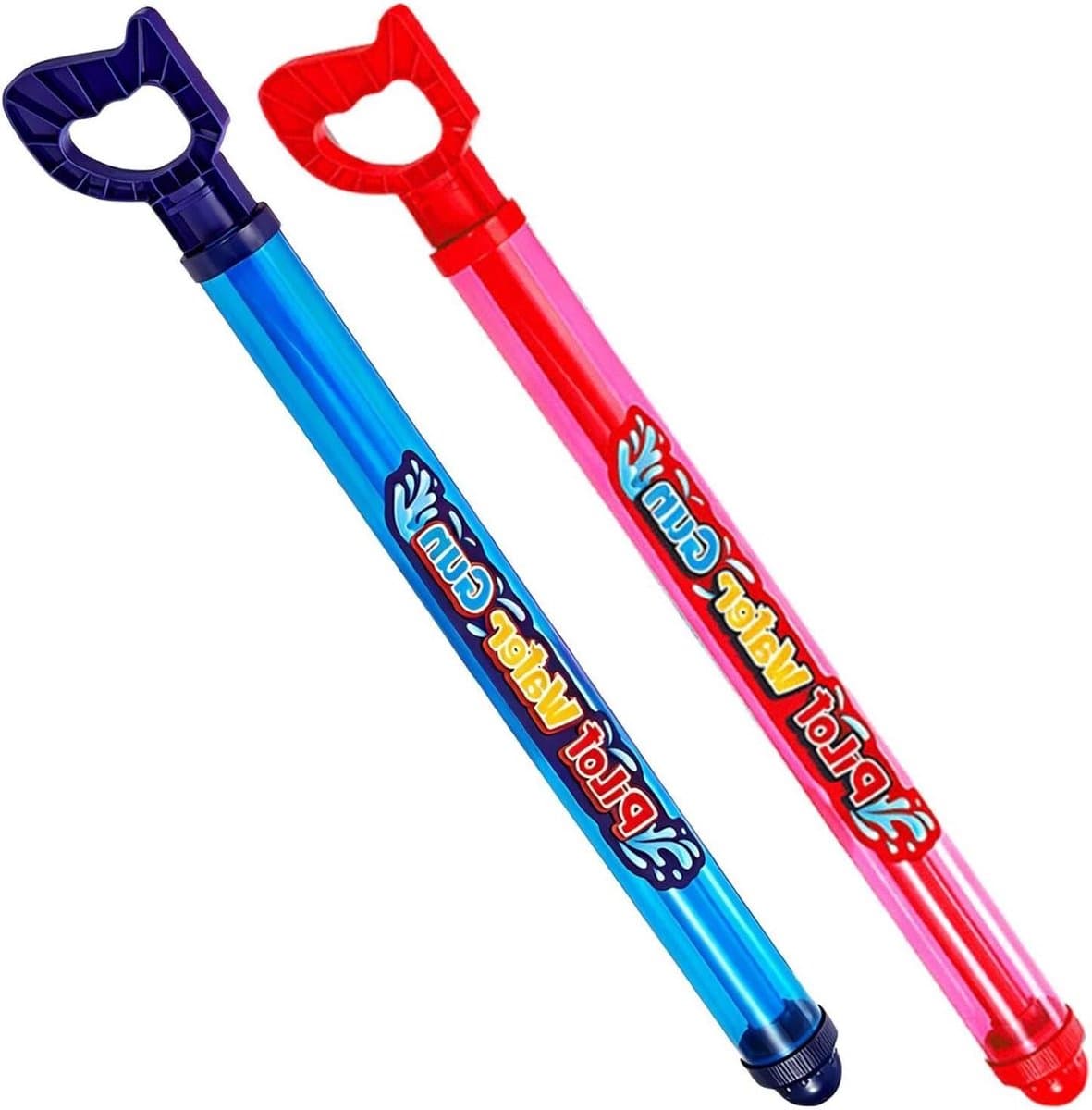 Waterspuit Set - Waterpret Speelgoed - Zomerse Veldslagen - Interactief Sproei Effect - Twee Stuks Groot - Blauw Rood