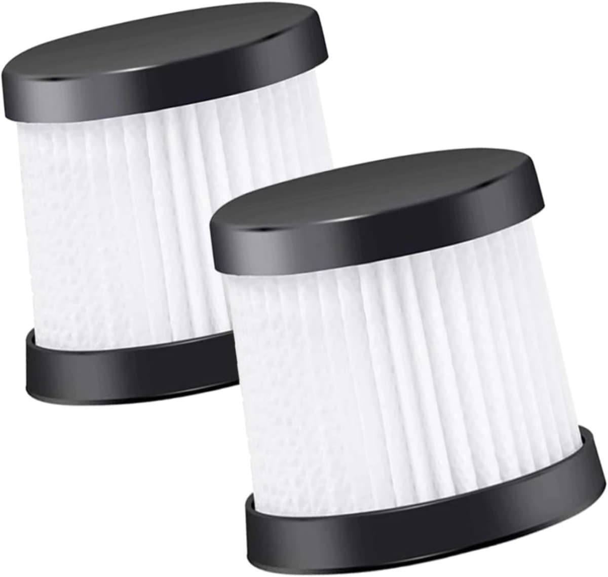 Handstofzuiger filters - HEPA 12 - Luchtkwaliteit verbeteren - 995% deeltjes verwijdering - 2 stuks - Zwart/wit
