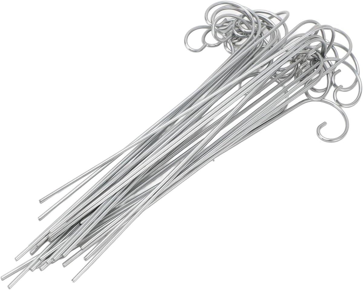 Plantenlabel Haken - Tuin Markers - Planten Organiseren - Roestvrij Staal - 60 Stuks 200mm - Zilver