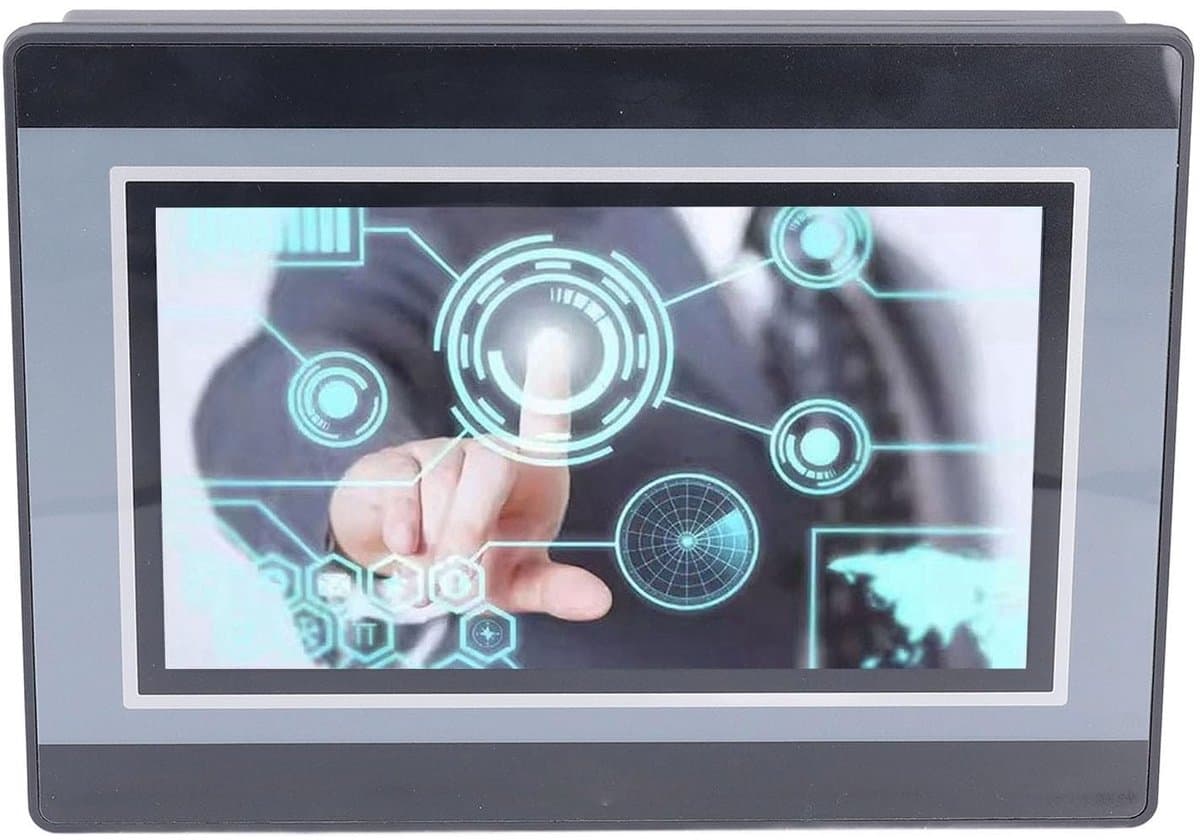 Dailygoods- Bedieningspaneel 7 Inch Scherm - HMI/PLC Controller - Hoge Snelheid Tellen - 12 Ingangen/8 Uitgangen - Eenvoudige Installatie - 32-bit Processor - Industriële Touchscreen