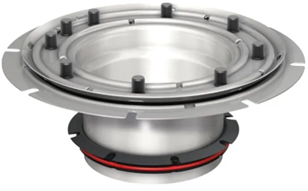 ACO Bovenstuk DN100 RVS Persflens met Combinatie ring, 9519.10.25