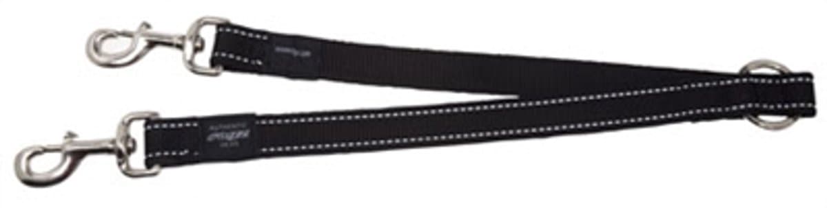 Rogz For Dogs Lumberjack Hondenriem Splitter - 25 mm x 43 cm - Zwart