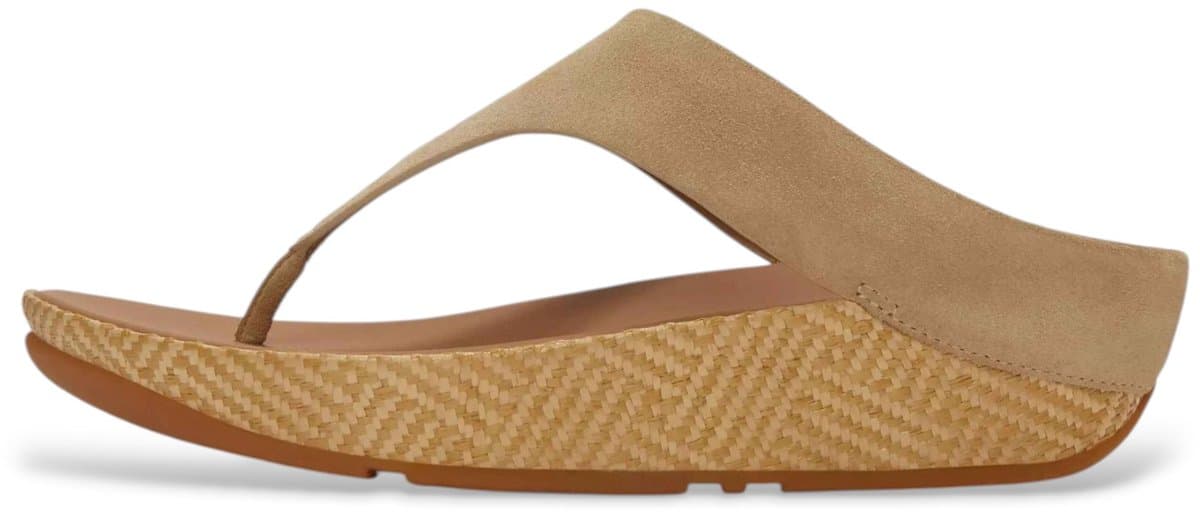 Fitflop Lulu beige suède sandalen