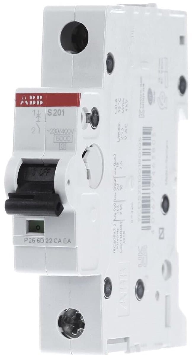 ABB Installatieautomaat 1-Polig 32A - S201-C32 - Type C