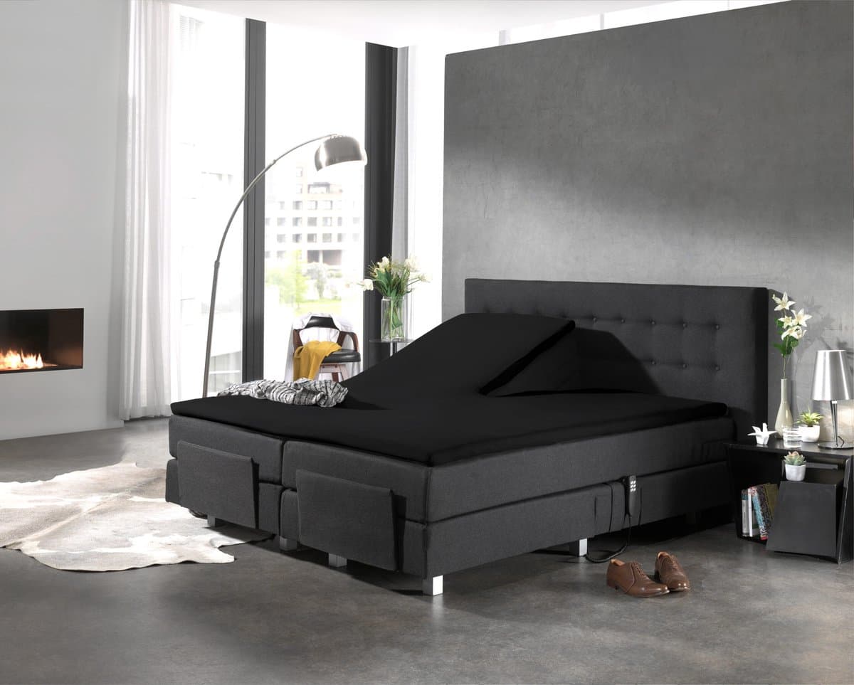 Dreamhouse Splittopper Hoeslaken - Katoen - 200x220 - Zwart