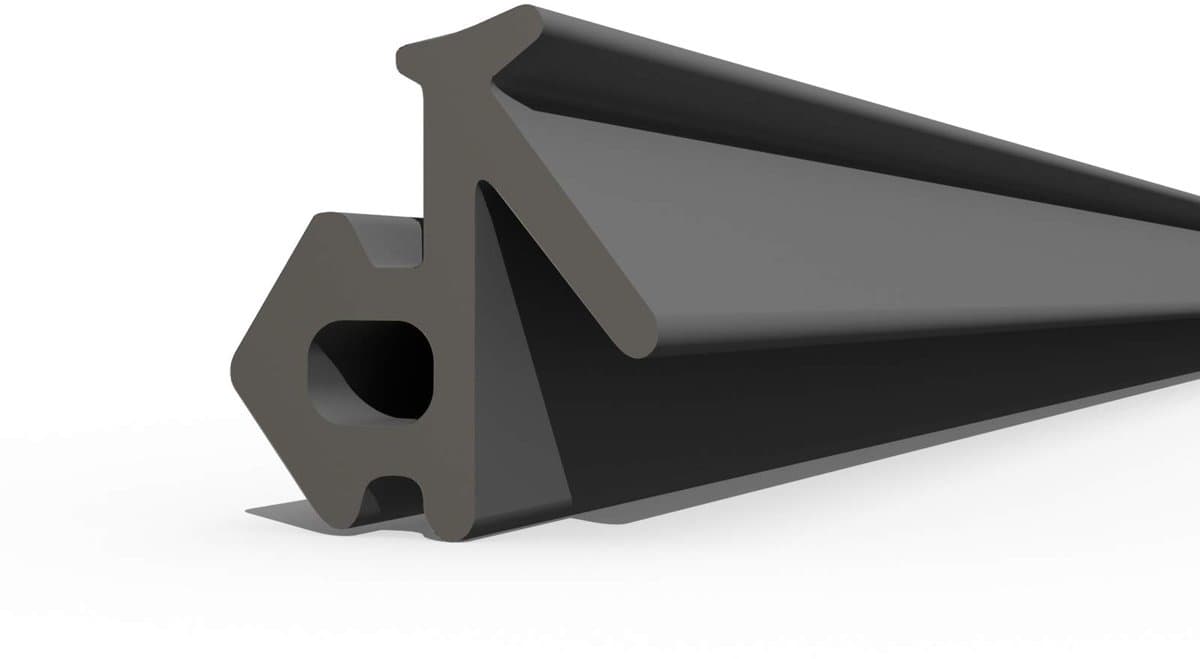 DQ-PP raamafdichting, Zwart, 10 meter, S-834X VEKA, PVC-ramen, Rubber afdichting Afdichtingsband, Kunststof raamafdichtingen, ALU-profielafdichting Deurafdichting