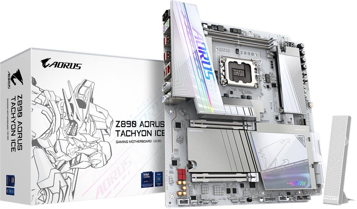 GIGABYTE Z890 AORUS TACHYON ICE Intel Z890 LGA 1851 (Socket V1) Verlengd ATX