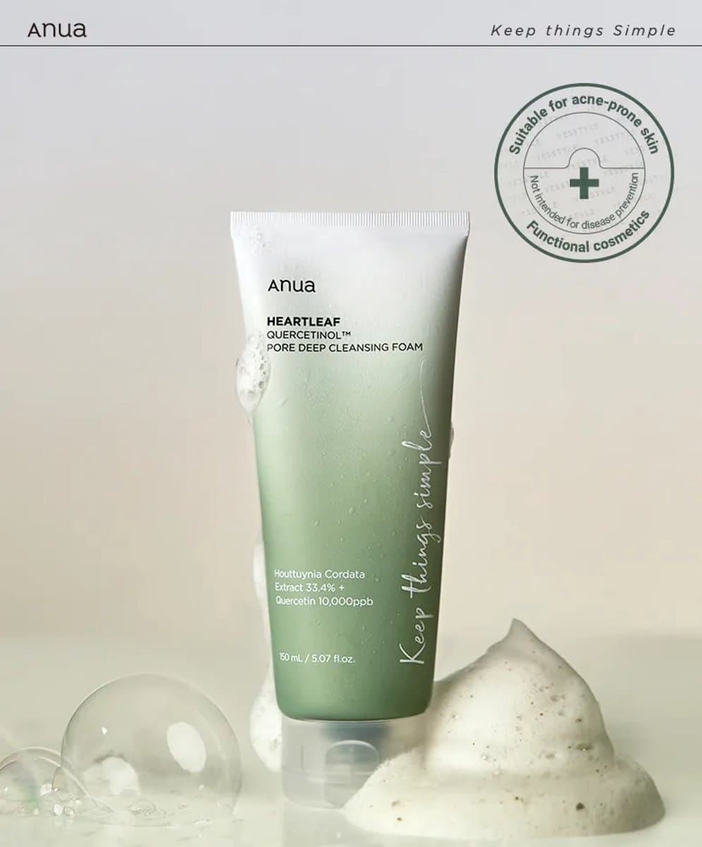 Anua Heartleaf Quercetinol Pore Deep Cleansing Foam 150 ml