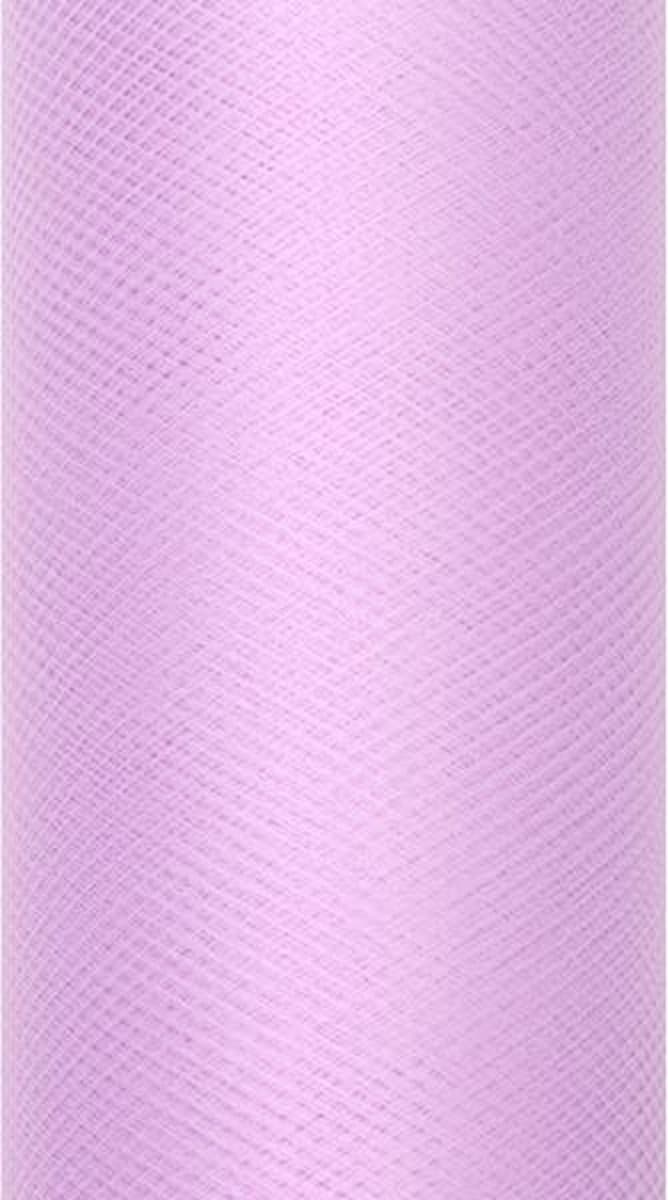 Partydeco Lavendel tule - 30 cm breed x 9 meter