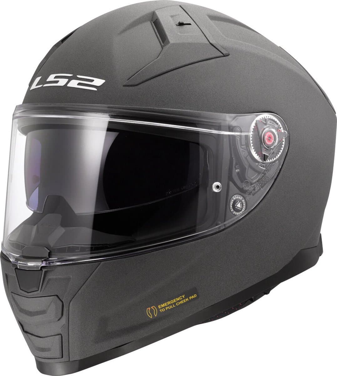 LS2 FF811 Vector II Solid Beton Grijs 06 Integraalhelm - Helm