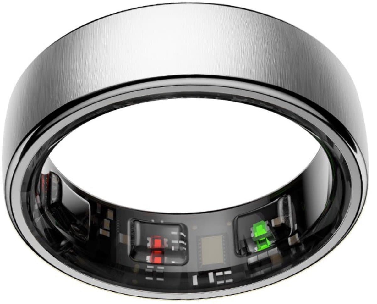NOLATR Smart Ring NEX – Zonder Abonnement – Premium Activity & Slaap Tracker – 5-7 Dagen Batterij – Matte Afwerking – Zilver – Maat 9