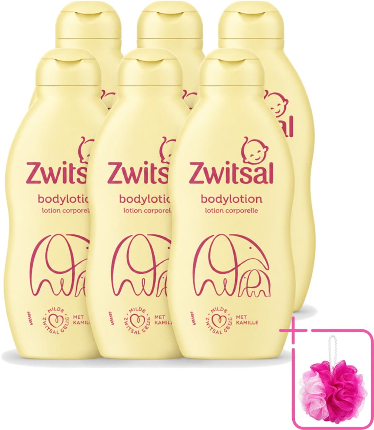 6 x Zwitsal – Bodylotion – Verzorgend – 200 ml - Bulkverpakking - Baby lichaamsverzorging - Babyhuid verzorging