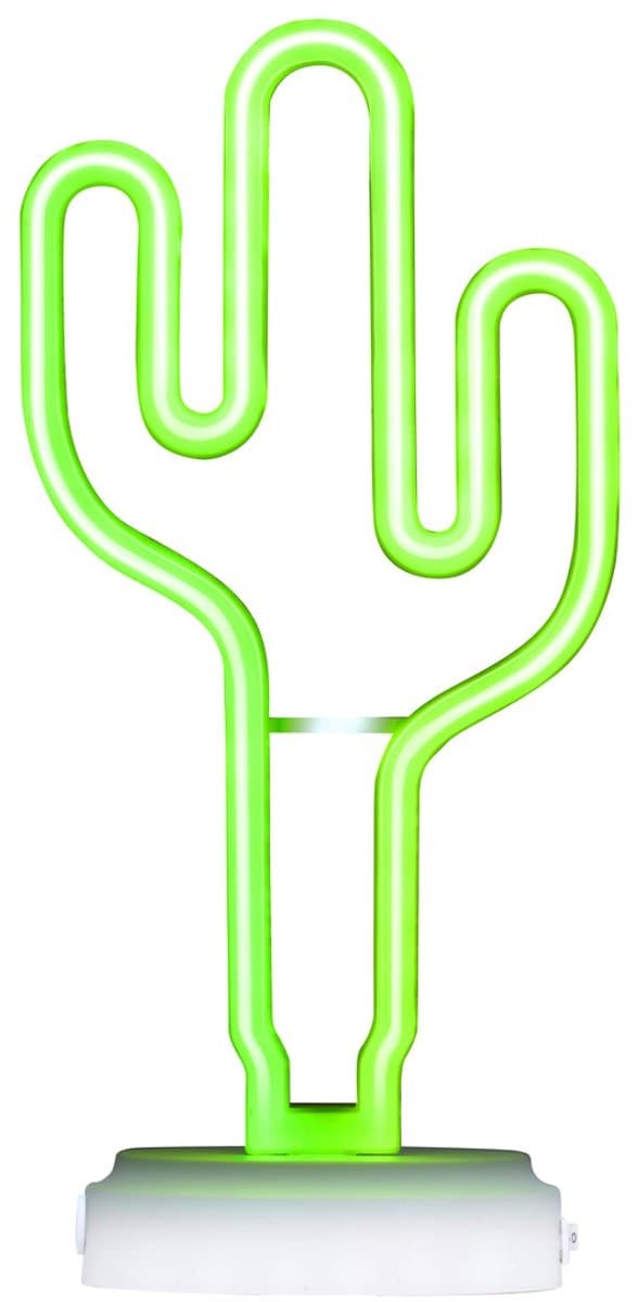 Grundig Cactus Neonlamp LED - Decoratieve Sfeerlamp op Batterijen - Groen