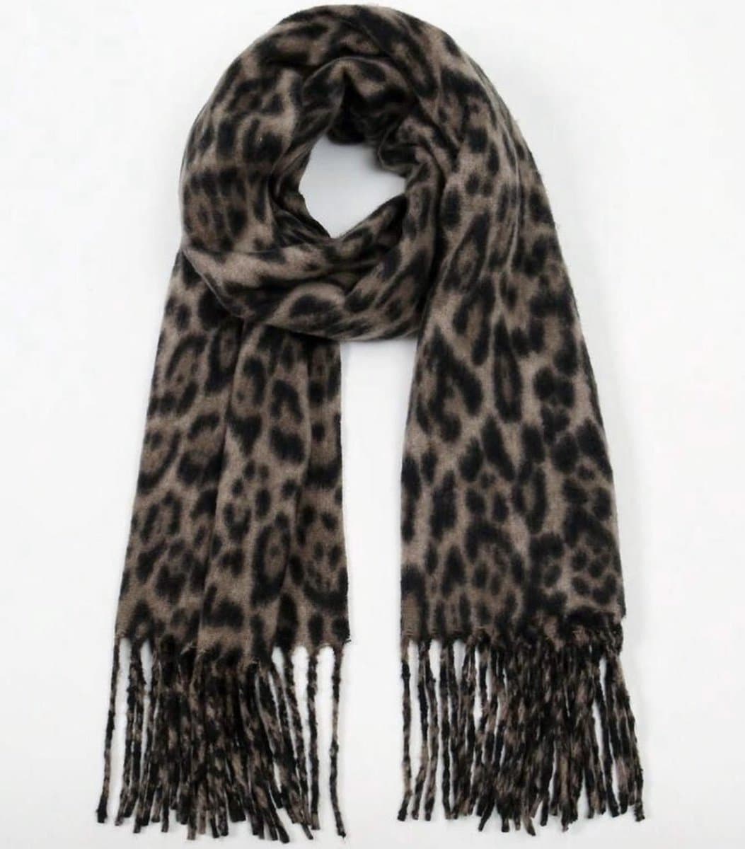 Sjaal - sjaal panterprint - panterprint - haarband - Sjaaltje met print - bandana met print - haarband - sjaaltje meerkleurig - bandana - vierkant sjaaltje met print - bandana sjaaltje - sjaaltje voor dames hals - sjaal - sjaaltje