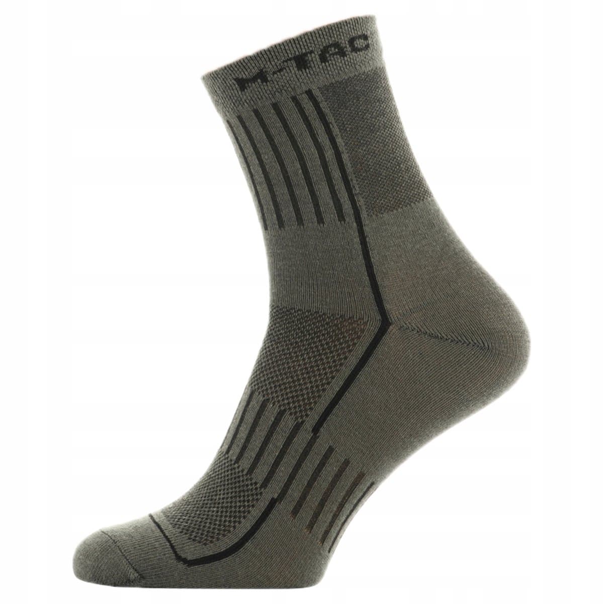 M-Tac Mk.3 Wandelsokken Katoen Olive 39-42 - Ademend & Sneldrogend