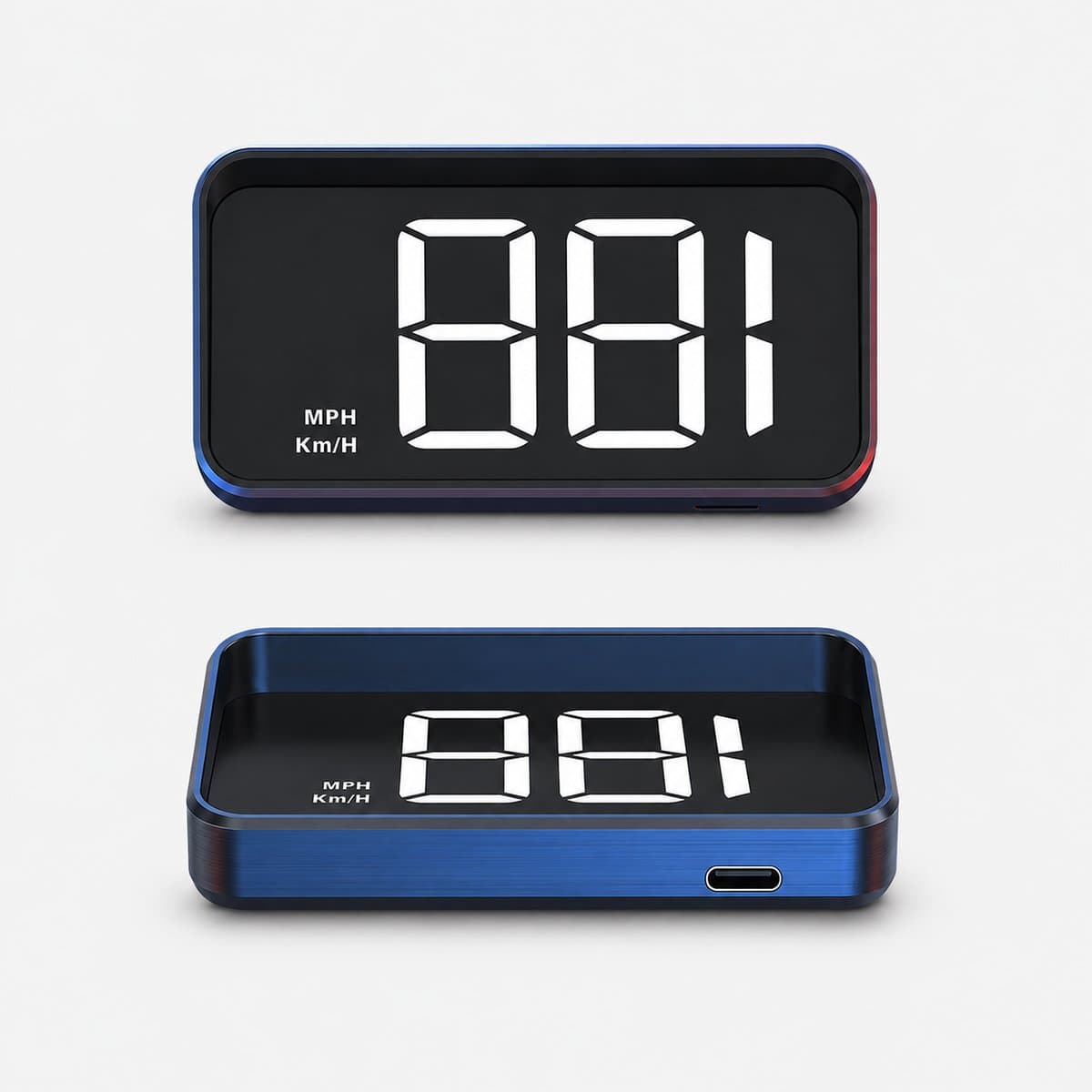 DPLUNIQ Projector - Snelheidsmeter - Auto - Vrachtwagen - LED display - USB type C - 13x9x5cm - 0.5kg - Universeel geschikt - Groen
