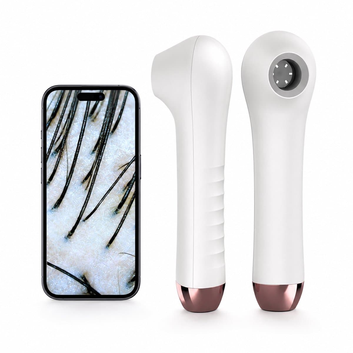 Sercano Hoofdhuidcamera - Digitale Microscoop Camera voor Telefoon - Foto & Video - 720p - Lightning USB-C - Apple en Android - voor Huid Hoofdhuid en Poriën